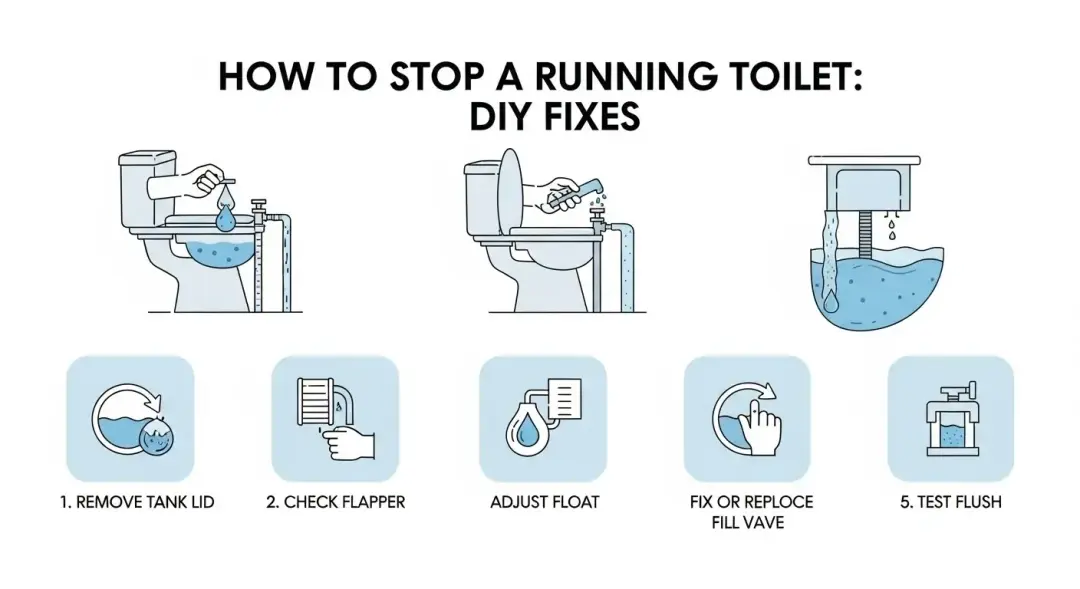 How to Stop a Running Toilet