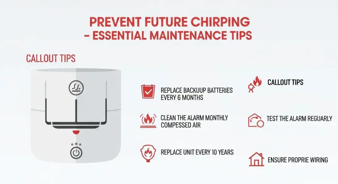 Prevent Future Chirping – Essential Maintenance Tips